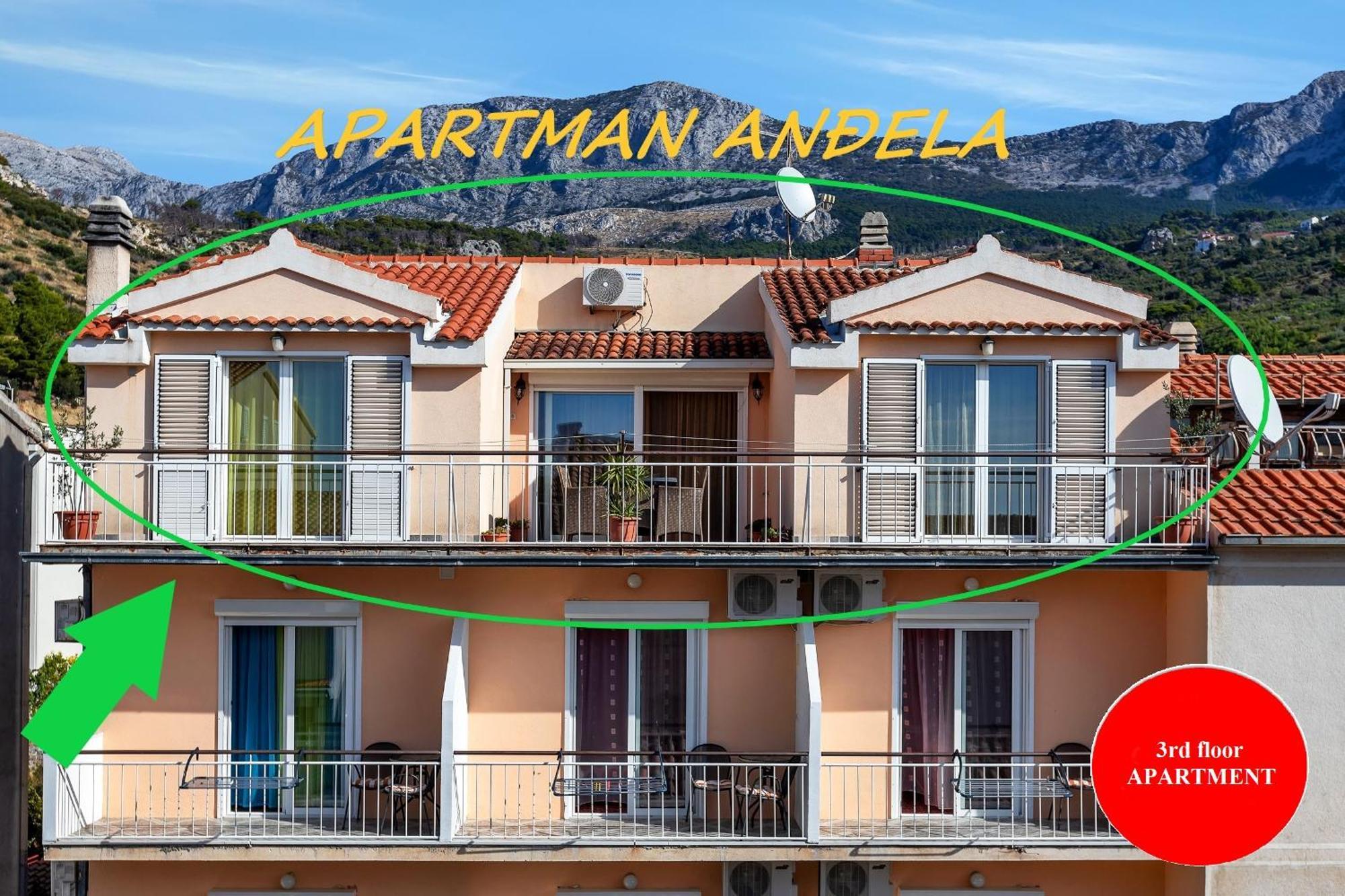 Apartman Andela Podgora Dış mekan fotoğraf